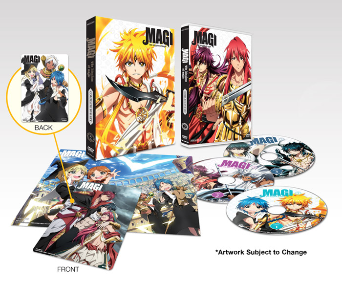 MAGI THE LABRYINTH OF MAGIC KINGDOM OF MAGIC ANIME 2-DVD SEASON 2